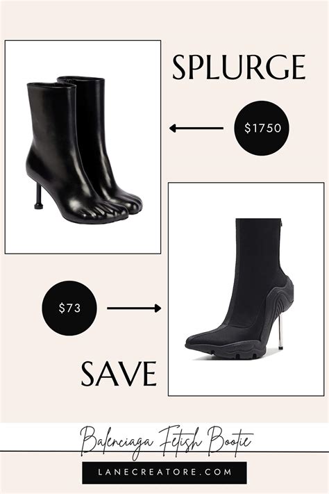 balenciaga inspired boots dupe